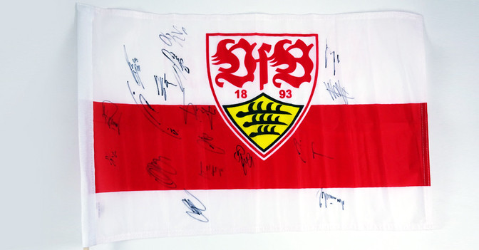 Fahne VfB Stuttgart   Fahne VfB Stuttgart