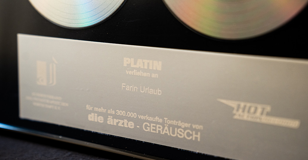 Farin Urlaub Platin Award   Farin Urlaub Platin Award