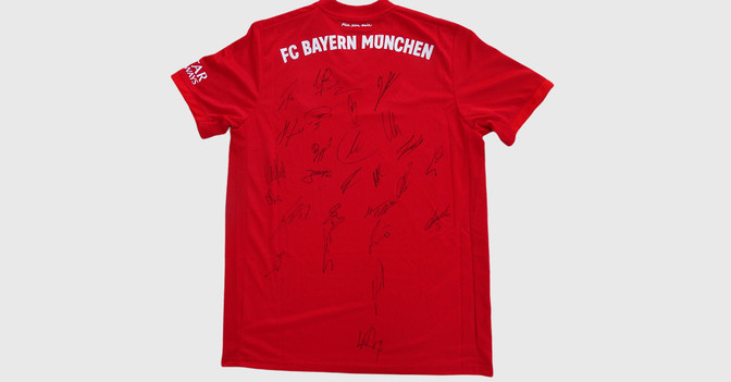 FCB Trikot teamsigniert   FCB Trikot teamsigniert