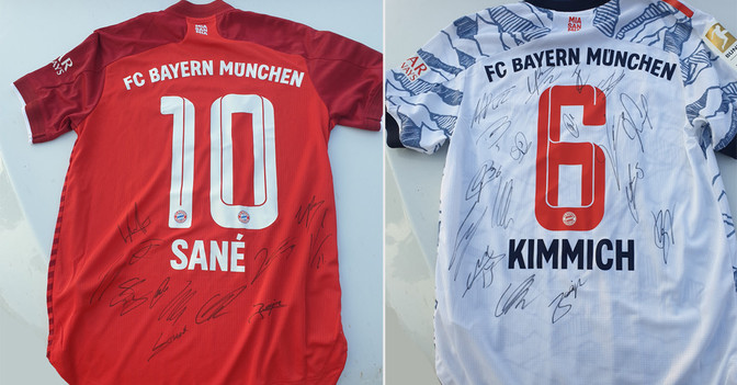  FCB Trikots Kimmich Sane 