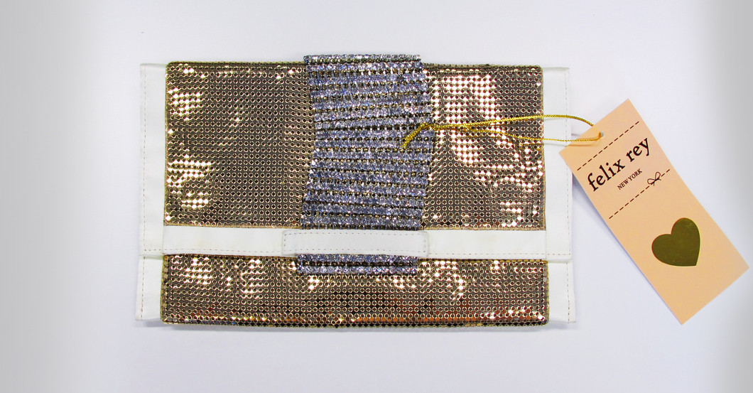 Die goldene Madison Clutch von Felix Rey direkt aus New York