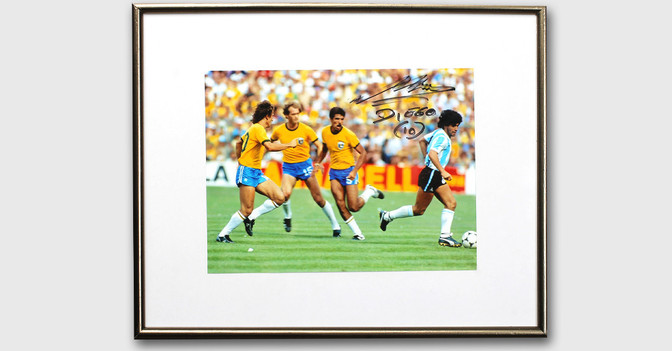 FH Foto Maradona signiert   FH Foto Maradona signiert