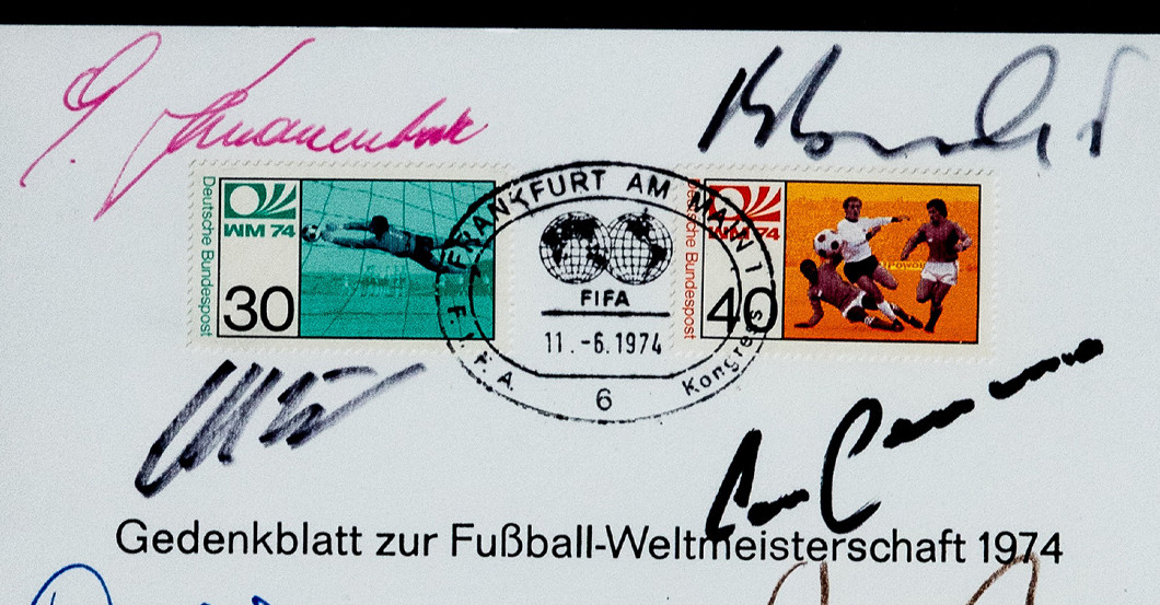 FH Gedenkblatt WM 1974   FH Gedenkblatt WM 1974