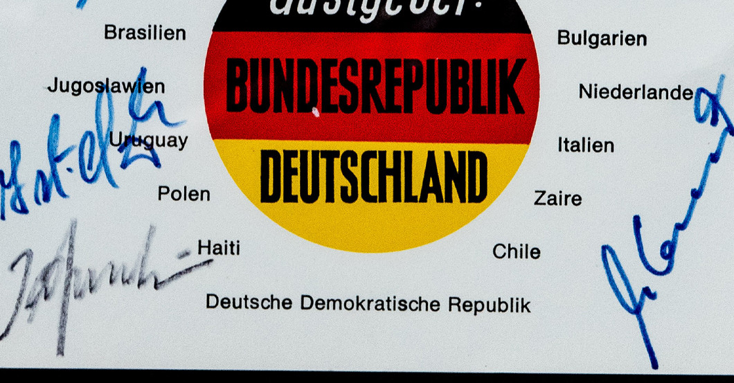 FH Gedenkblatt WM 1974   FH Gedenkblatt WM 1974
