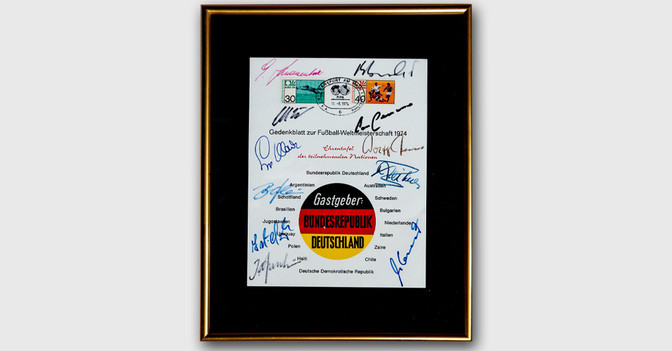 FH Gedenkblatt WM 1974   FH Gedenkblatt WM 1974