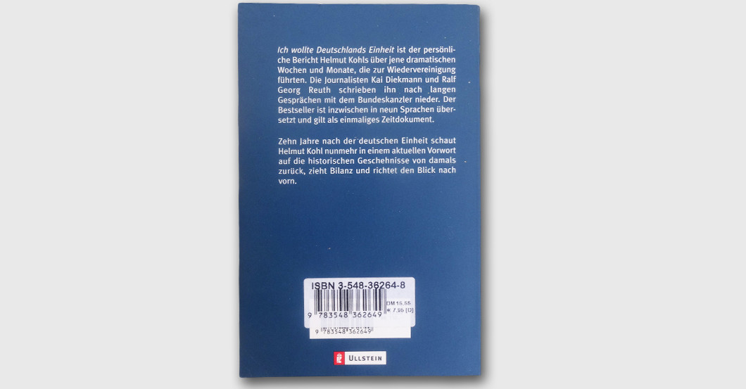 FH Helmut Kohl Buch   FH Helmut Kohl Buch