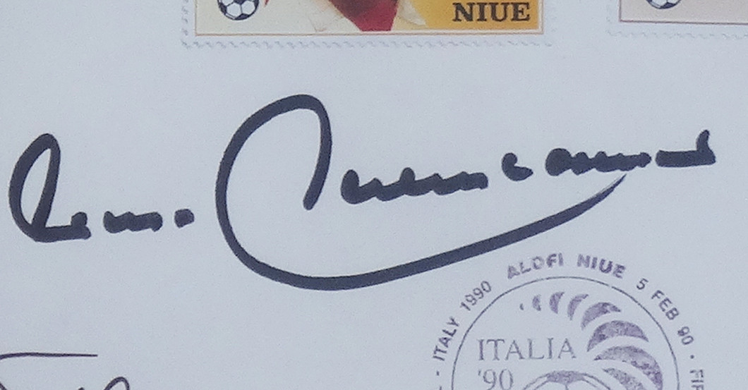 FH Numisbrief WM 1990    FH Numisbrief WM 1990