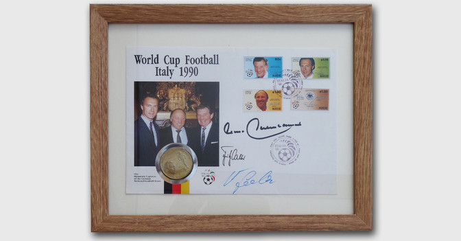 FH Numisbrief WM 1990    FH Numisbrief WM 1990