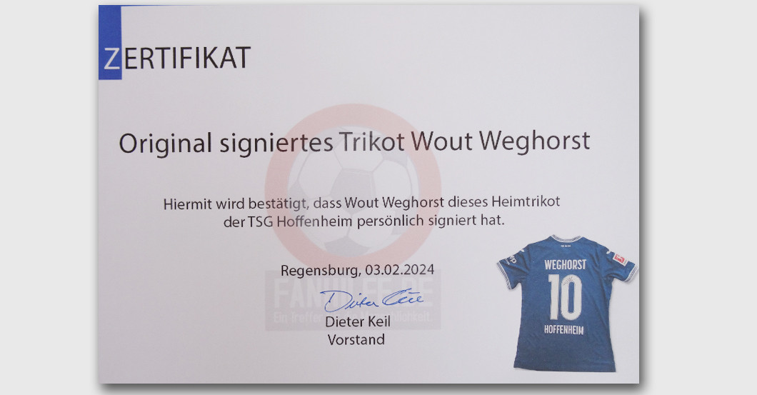 FH Trikot von Weghorst    FH Trikot von Weghorst