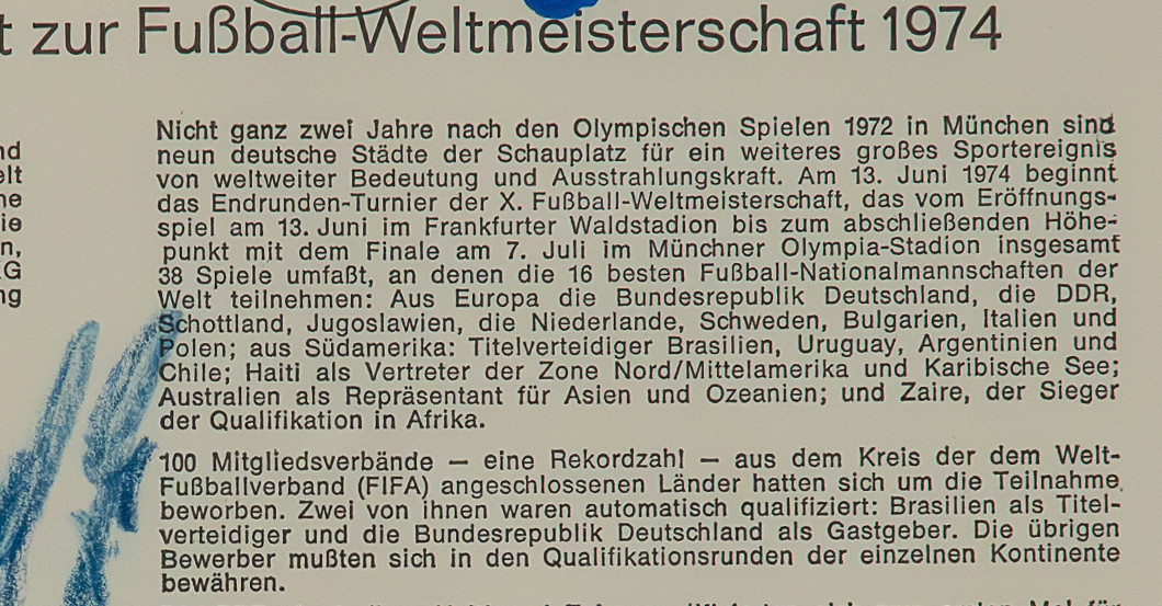 FH WM Gedenkblatt 1974    FH WM Gedenkblatt 1974