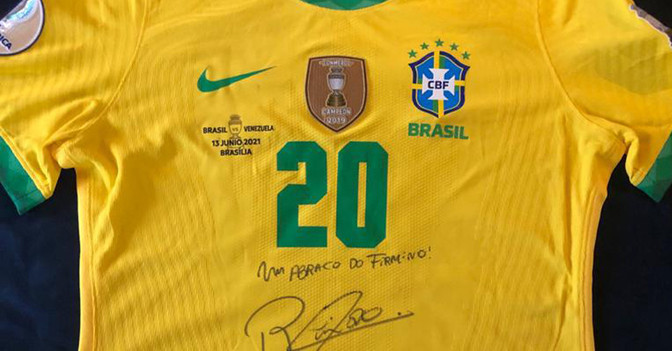  Firmino Brasilien Trikot 