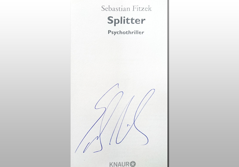  Fitzeks Splitter signiert 