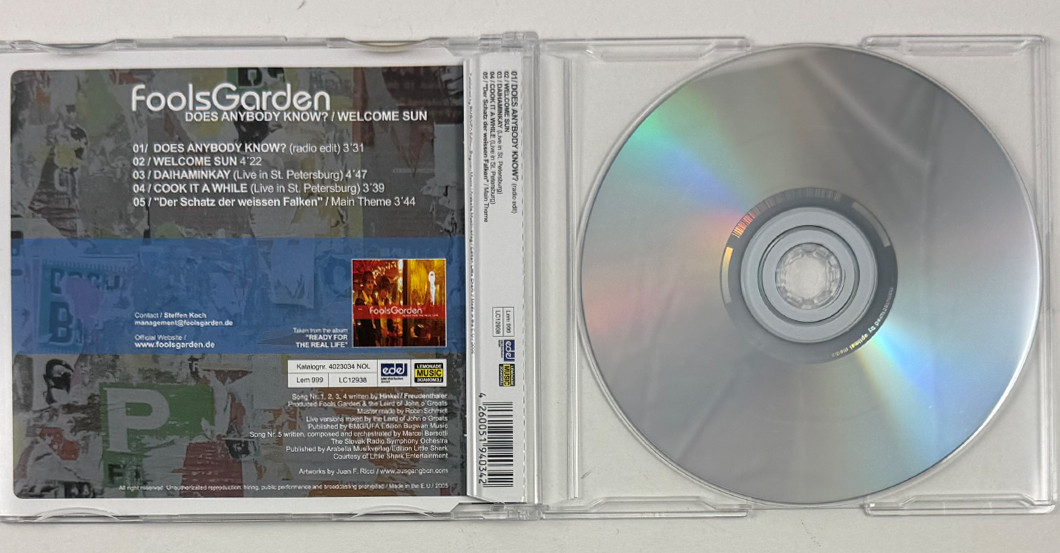  Fools Garden Welcome Sun 