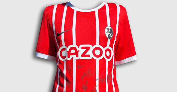 Freiburg signiert Trikot   Freiburg signiert Trikot