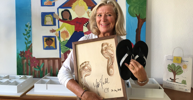 Fußabdruck Jutta Speidel   Fußabdruck Jutta Speidel