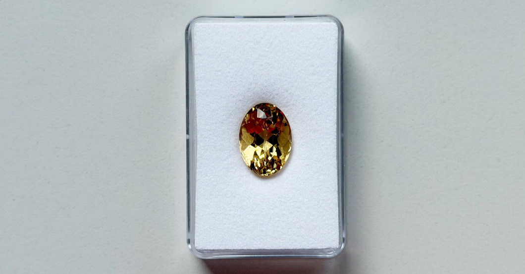  Gelber Lemon-Citrin Oval 