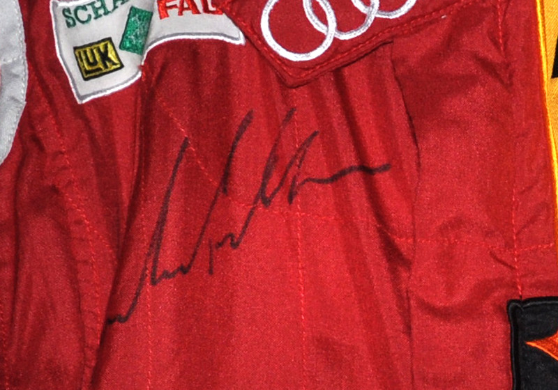 Getragener DTM-Rennanzug   Getragener DTM-Rennanzug