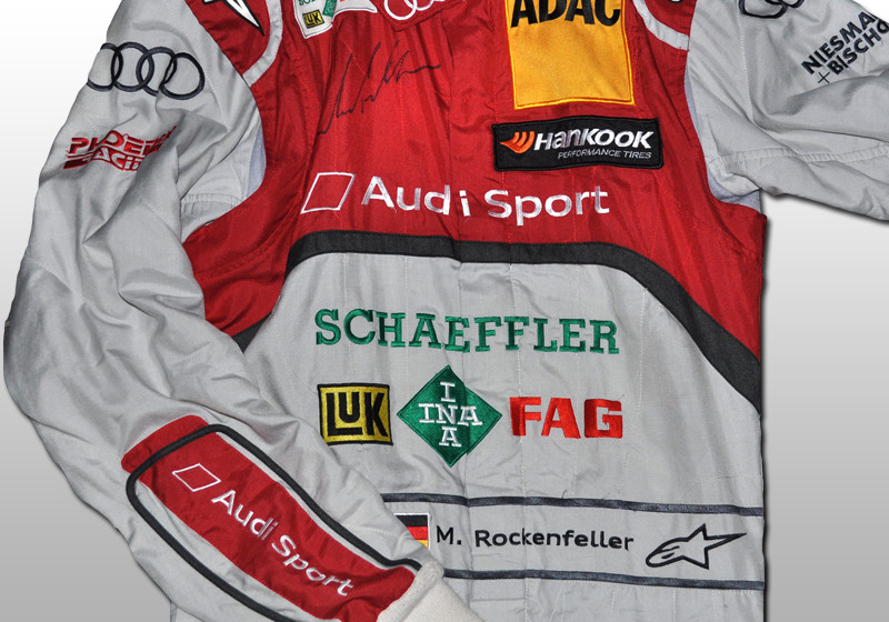 Getragener DTM-Rennanzug   Getragener DTM-Rennanzug