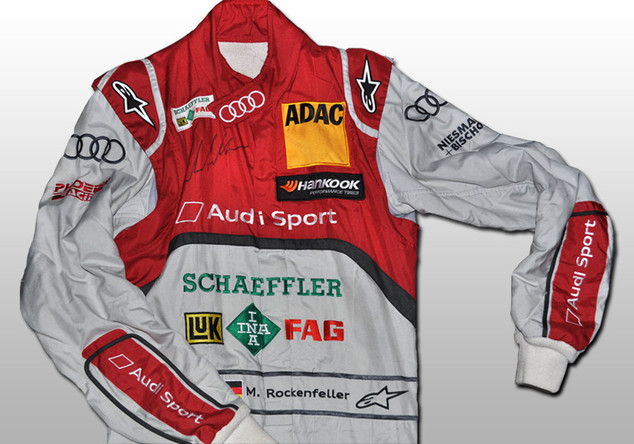 Getragener DTM-Rennanzug   Getragener DTM-Rennanzug