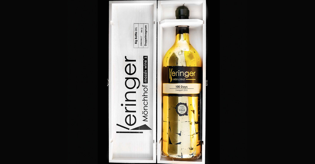  GF vergoldeter Wein 