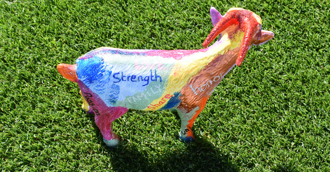 Gipsgeißbock Modeste   Gipsgeißbock Modeste