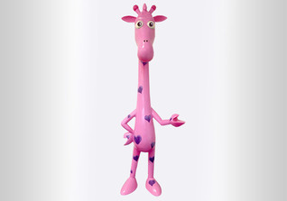  Giraffe Pink Sparkle 