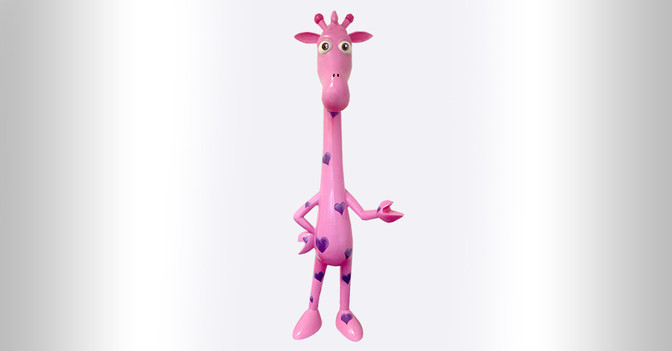  Giraffe Pink Sparkle 