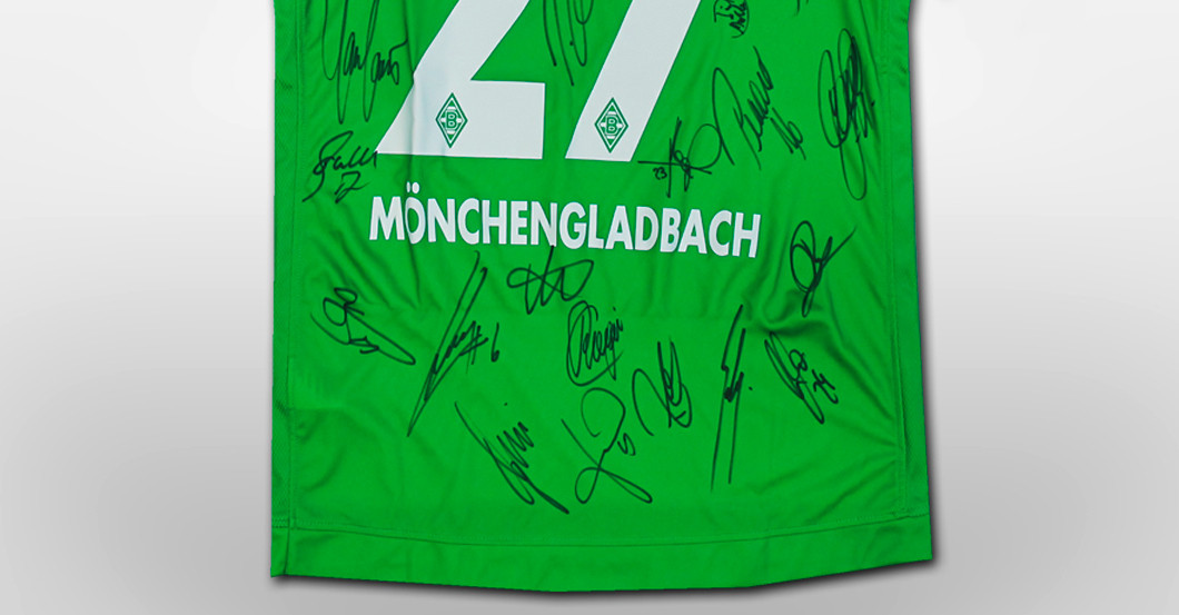  Gladbach-Trikot signiert 