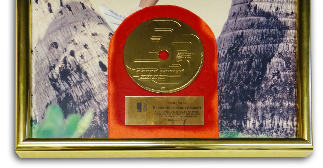 Gold Award Aaron Carter   Gold Award Aaron Carter