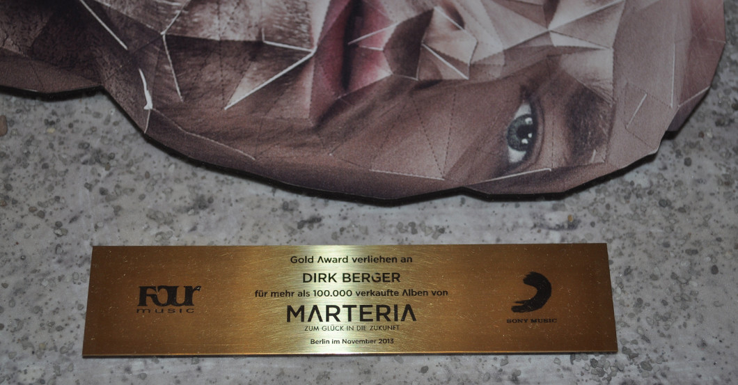 Gold Award Dirk Berger   Gold Award Dirk Berger