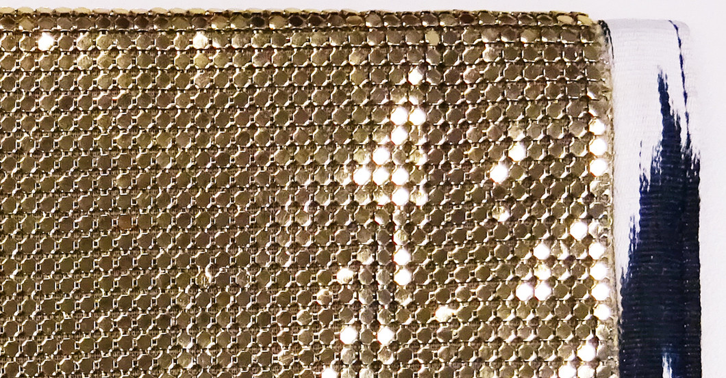 Goldene Clutch schwarz   Goldene Clutch schwarz