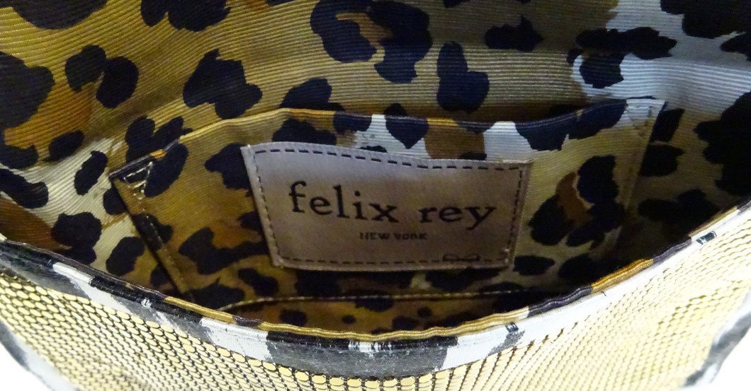 Goldene Clutch schwarz   Goldene Clutch schwarz