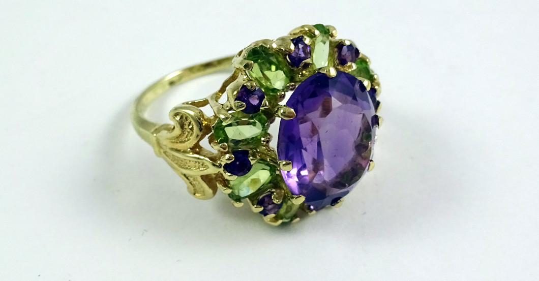 Goldring Amethyst   Goldring Amethyst