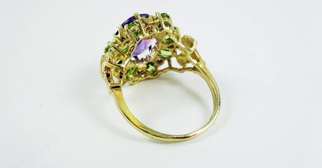 Goldring Amethyst   Goldring Amethyst