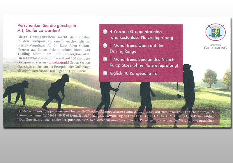 Golfen auf Gut Thailing   Golfen auf Gut Thailing