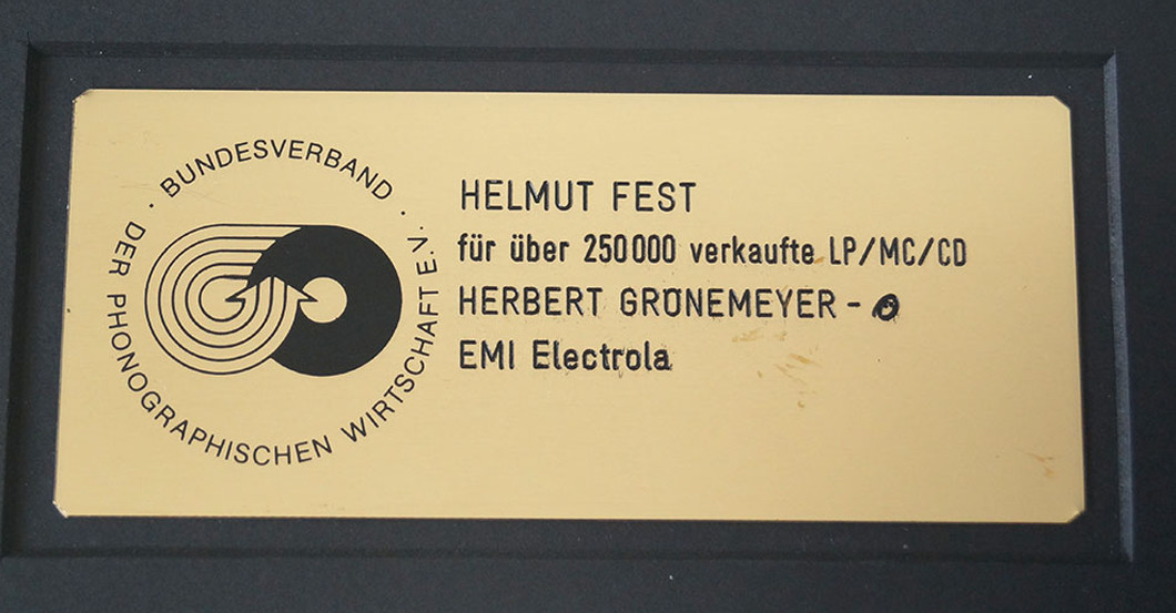 Grönemeyer Gold Award Ö   Grönemeyer Gold Award Ö