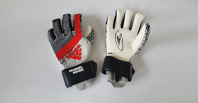  Handschuhe Neuer grau 