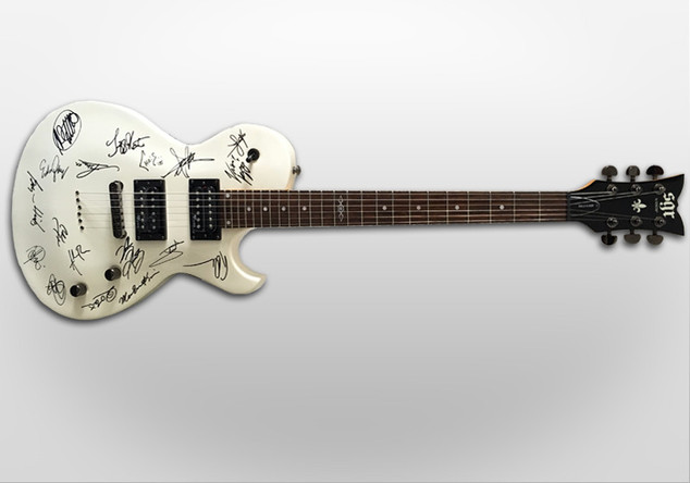  Handsignierte Gitarre 