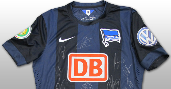  Hertha Trikot getragen 