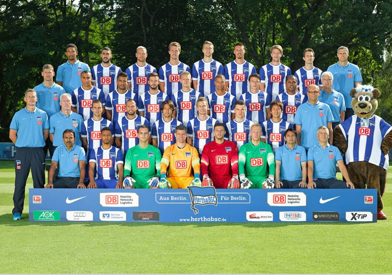  Hertha Trikot signiert 