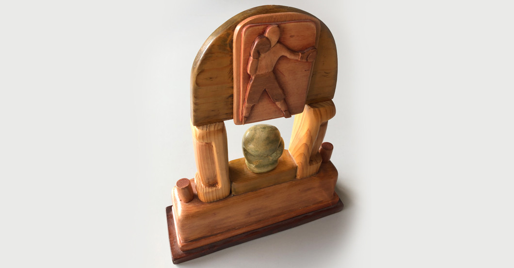 Holztrophäe Boxen   Holztrophäe Boxen