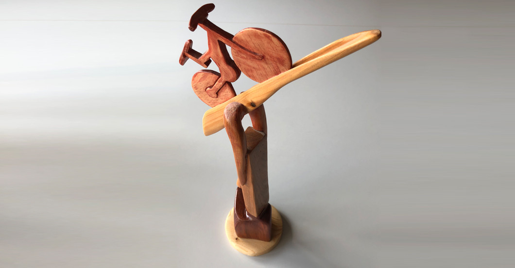 Holztrophäe Radfahren   Holztrophäe Radfahren