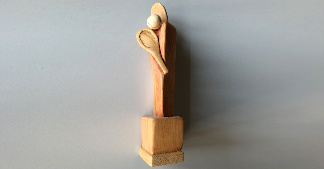 Holztrophäe Tennis   Holztrophäe Tennis