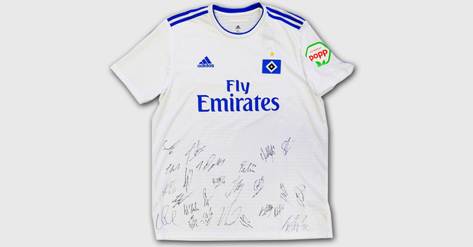  HSV teamsigniertes Trikot 