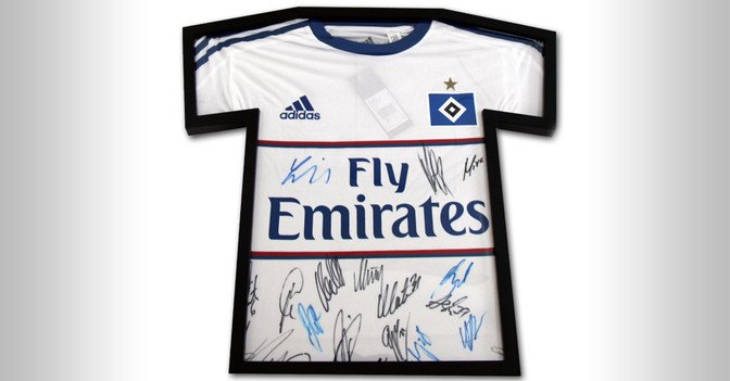 HSV Trikot gerahmt   HSV Trikot gerahmt