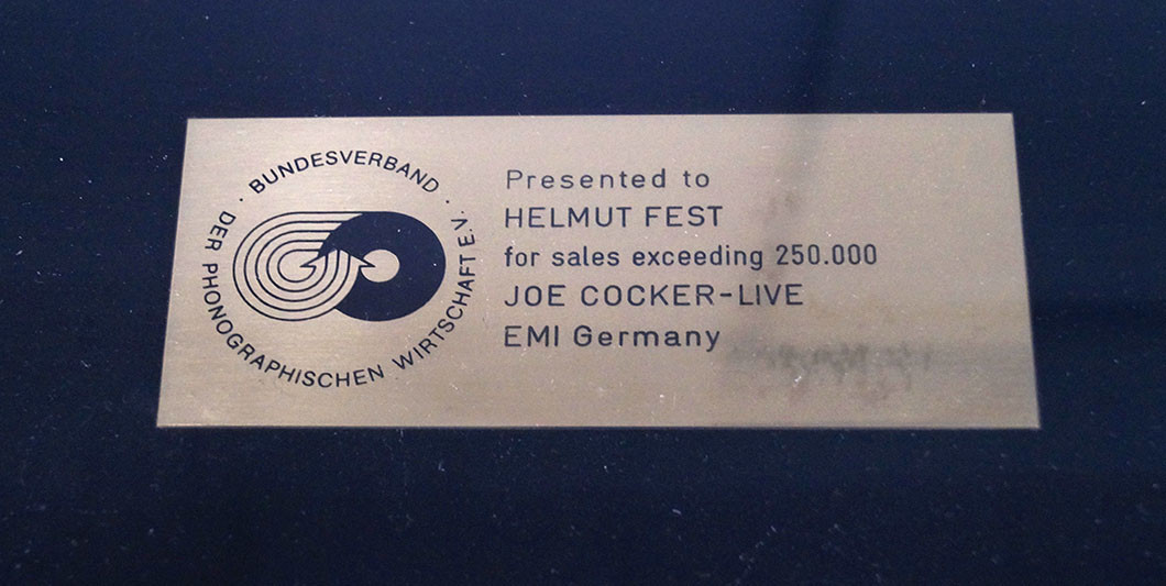 Joe Cocker Schallplatte   Joe Cocker Schallplatte