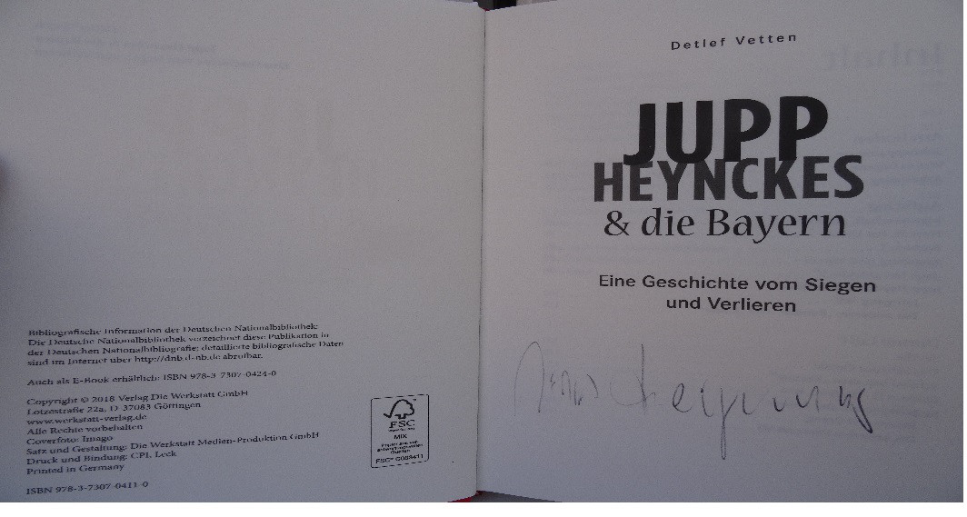 Jupp Heynckes Buch   Jupp Heynckes Buch