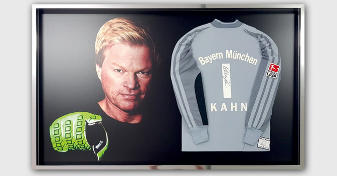 Kahn Trikot gerahmt   Kahn Trikot gerahmt