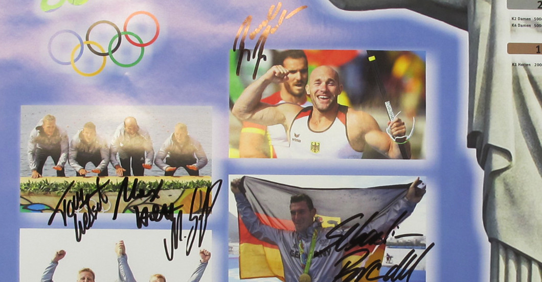 Kanu Plakat signiert   Kanu Plakat signiert