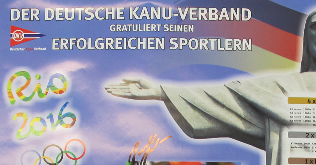 Kanu Plakat signiert   Kanu Plakat signiert